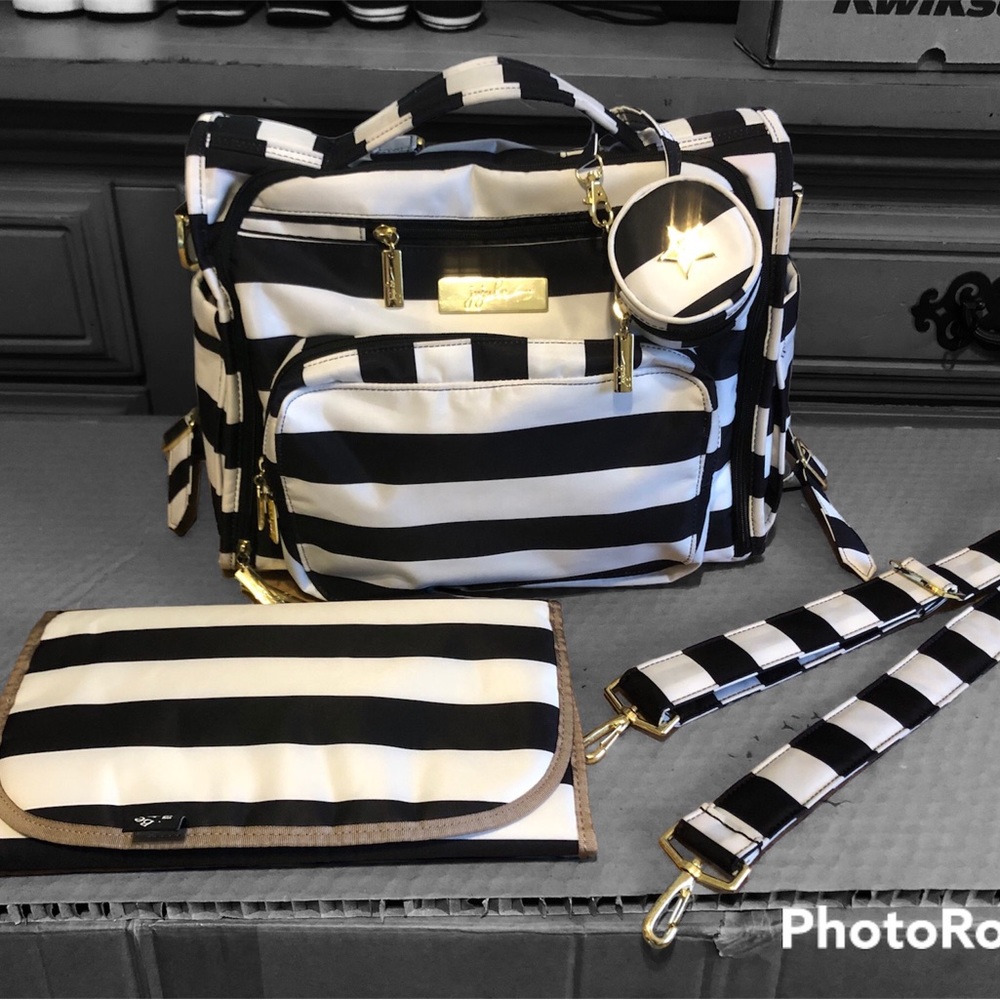 JuJuBe BFF Convertible Diaper Bag Backpack with Changing Pad, The First Lady